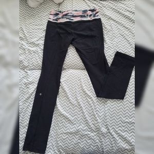 Lululemon Straight Leg Reversible Yoga Pants
